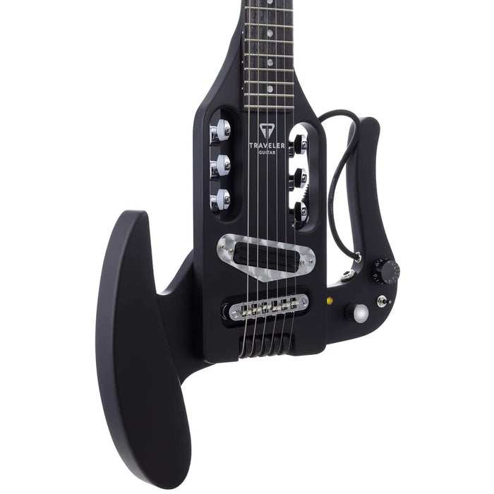 Traveler Guitar Pro Series Mod-X Electric Solid Body Travel Guitar - Matte Black