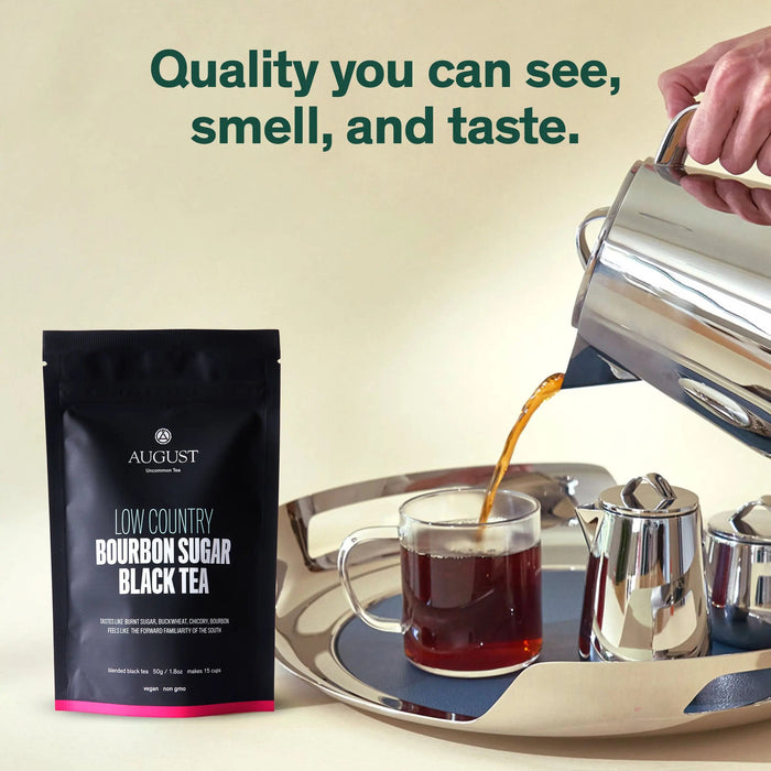 August Uncommon Tea - Low Country - Bourbon Sugar Black Tea