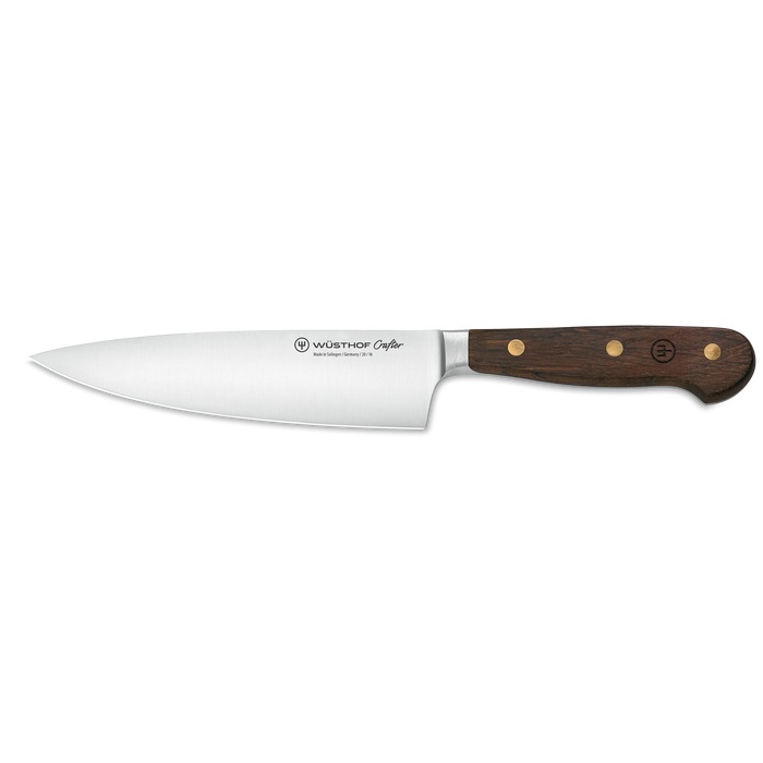 Crafter 6" Stainless Steel Chef's Knife with Smoked Oak Handle