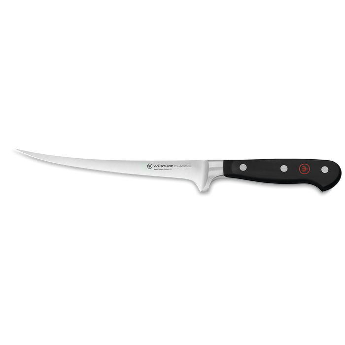 Classic 7" Stainless Steel Fillet Knife, Black