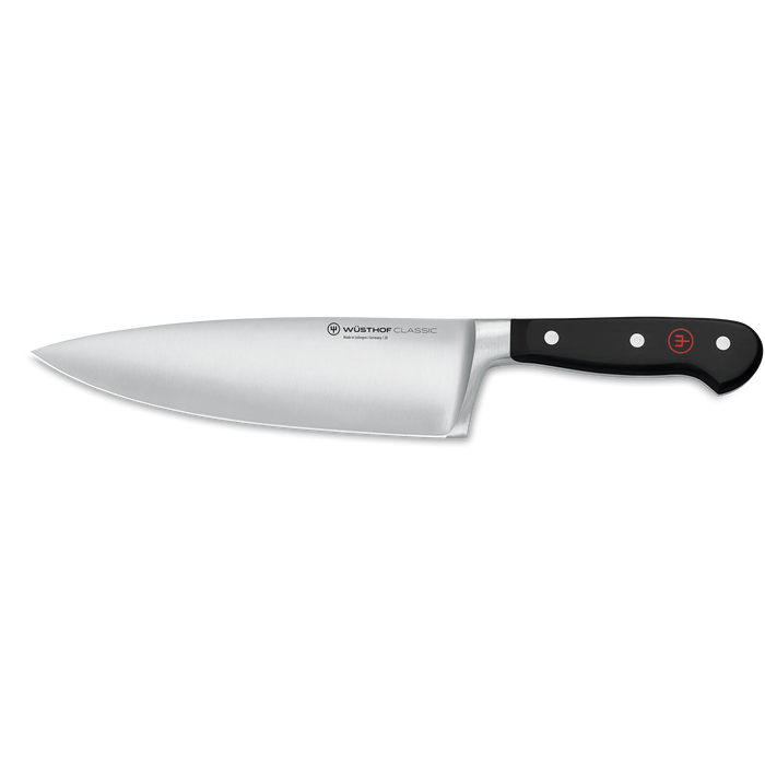 Wusthof Classic 8" Extra Wide Stainless Steel Chef's Knife, Black