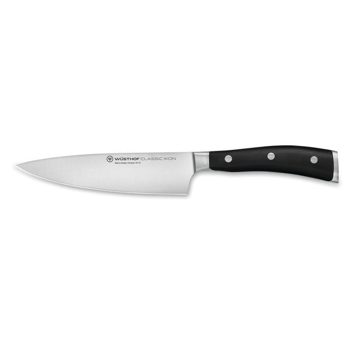 Classic Ikon 6" Stainless Steel Chef’s Knife, Black