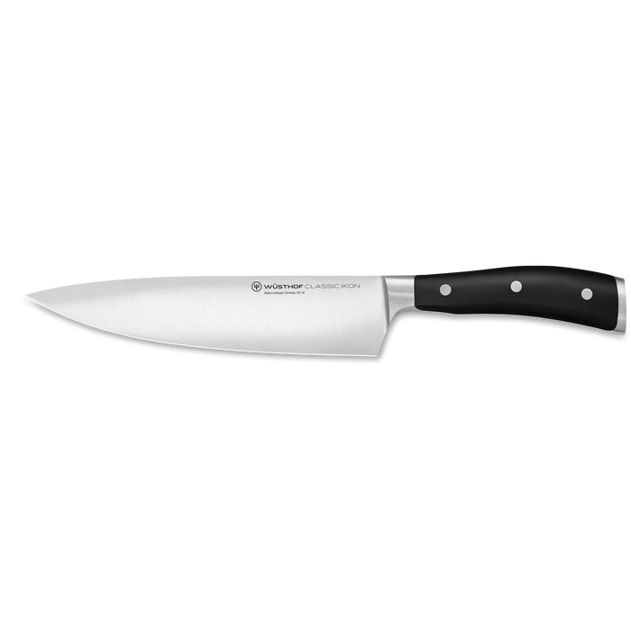 Classic Ikon 8" Stainless Steel Chef's Knife, Black