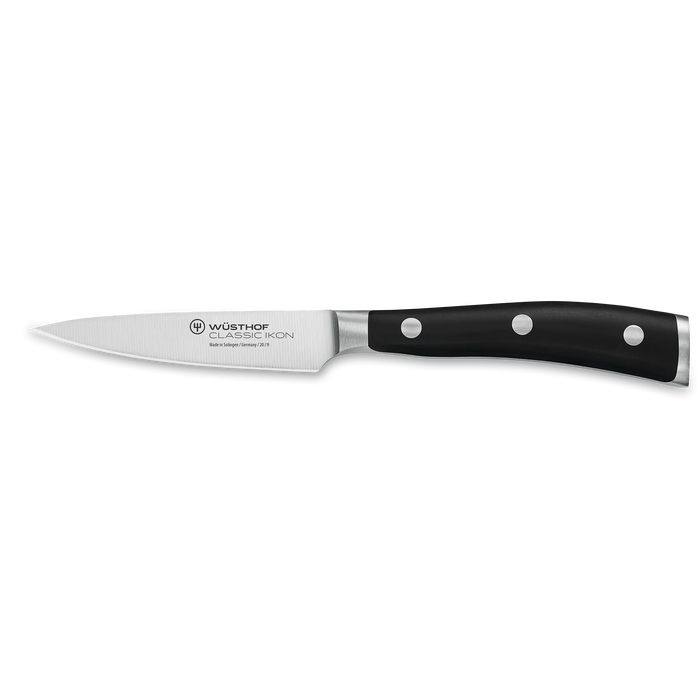 Classic Ikon 3.5" Stainless Steel Paring Knife, Black