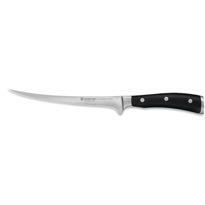 Classic Ikon 7" Stainless Steel Fillet Knife, Black