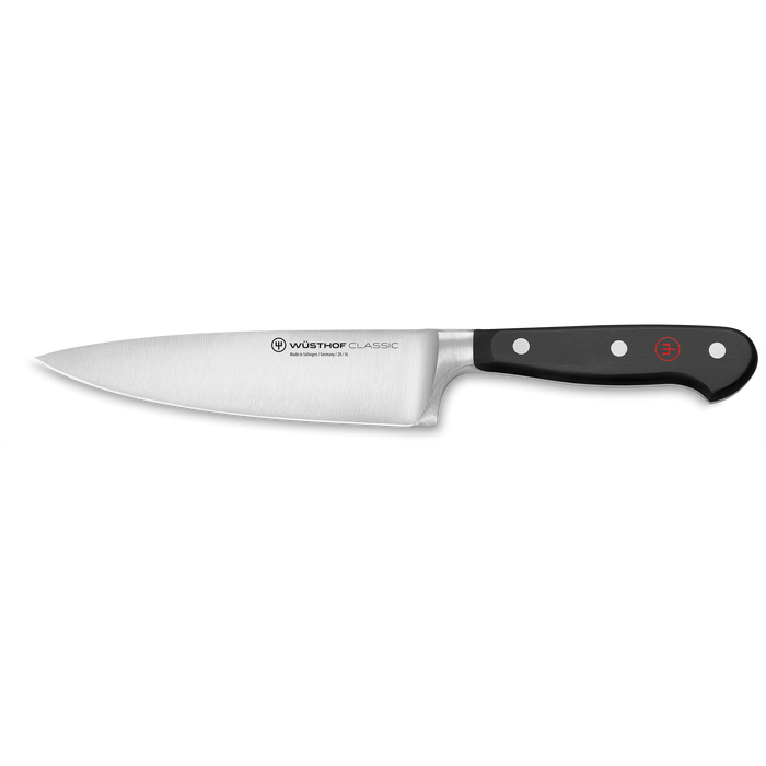 Classic 6" Stainless Steel Chef's Knife, Black