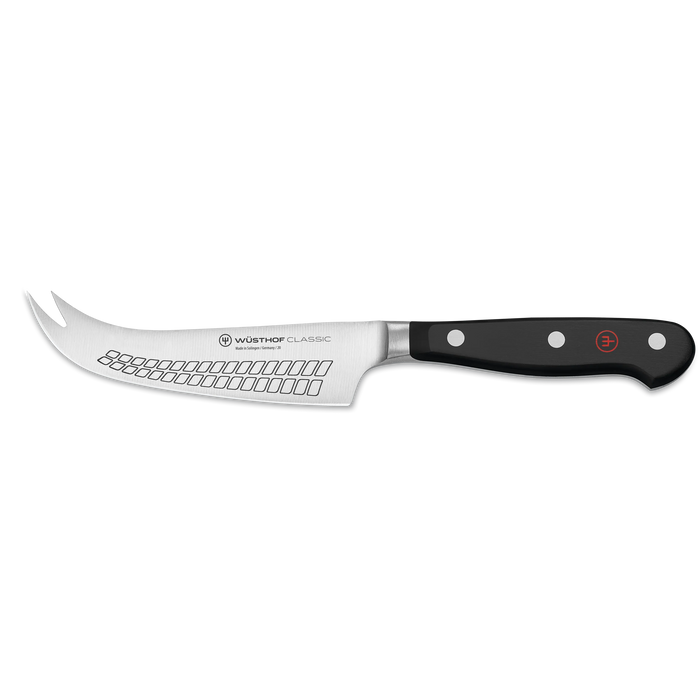 Classic 4 3/4" Stainless Steel Hard Cheese Knife, Black