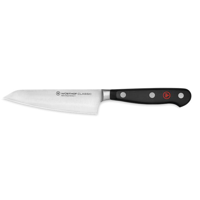 Classic 4 1/2" Stainless Steel Asian Utility Knife, Black