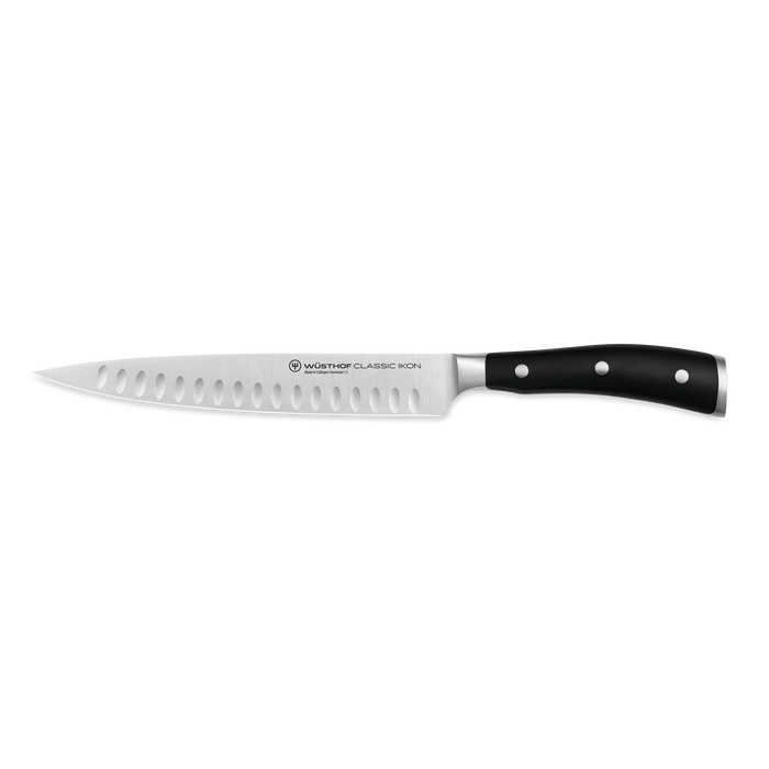 Classic Ikon 8" Hollow Edge Carving Knife, Black