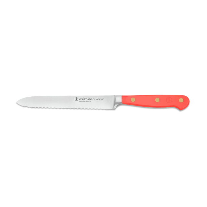 Classic Color Series 5" High Carbon Stainless Steel Serrated Utility Knife