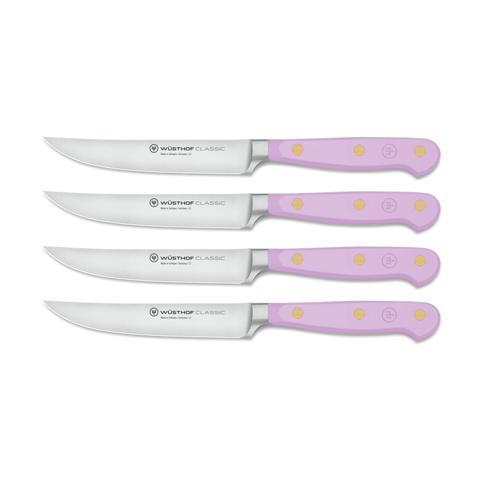 Classic Color Series Four Piece Steak Knife Set with 4.5" Steak Knives