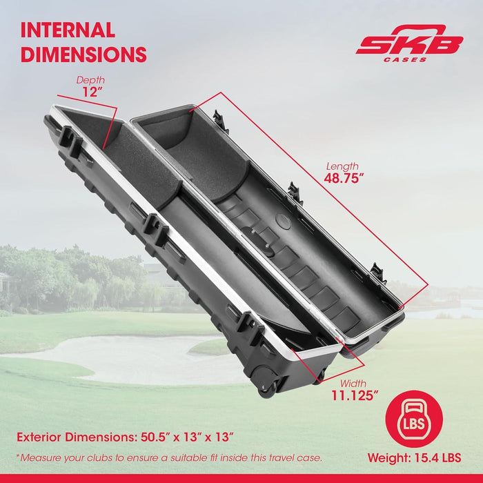 SKB Cases Standard ATA 2SKB-4812WS Hard Shell Golf Travel Case with TSA Locking System
