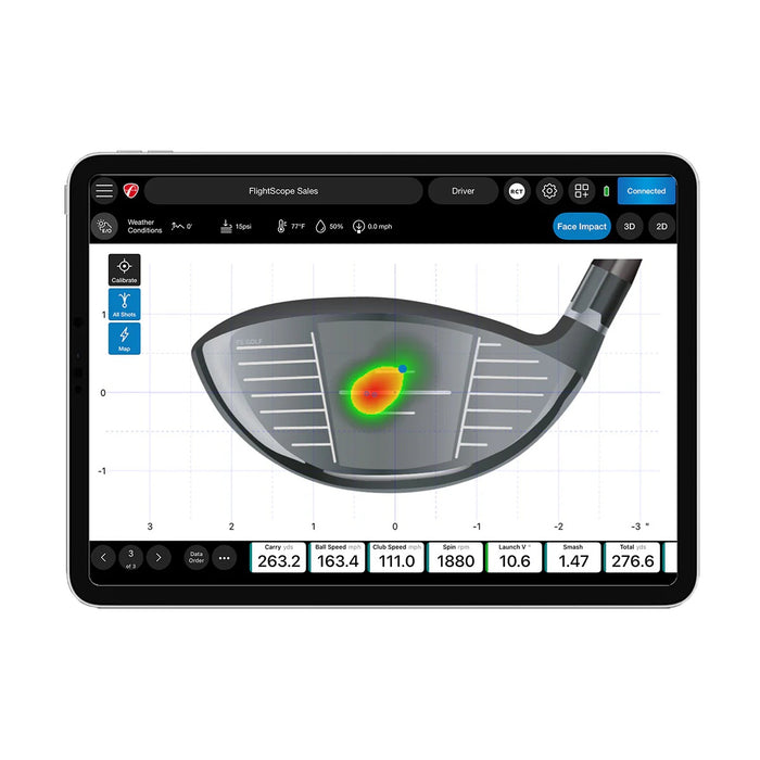 FlightScope Mevo Gen2 Golf Launch Monitor and Simulator with Pro Package and Face Impact