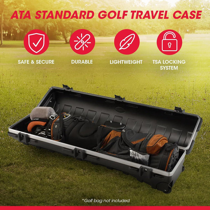 SKB Cases Standard ATA 2SKB-4812WS Hard Shell Golf Travel Case with TSA Locking System