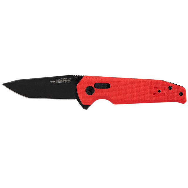 Vision XR LTE Folding Knife with 3.18" CTS XHP Stainless Steel Blade - Red