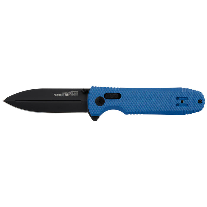 Pentagon XR LTE Lightweight Folding Pocket Knife with 3.6" Blade - Blue