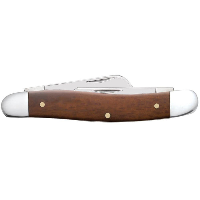 Smooth Chestnut Bone Medium Stockman Folding Pocket Knife with Tru-Sharp Steel