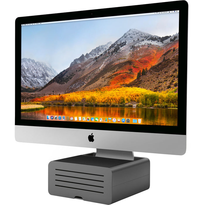 Twelve South HiRise Pro Adjustable Stand for Apple iMac with Built-In Gear Garage