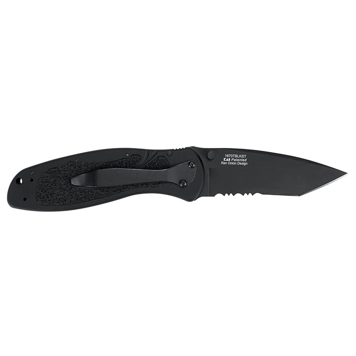 Kershaw - Blur Tanto - Serrated Black SpeedSafe Assisted Opening Pocket Knife