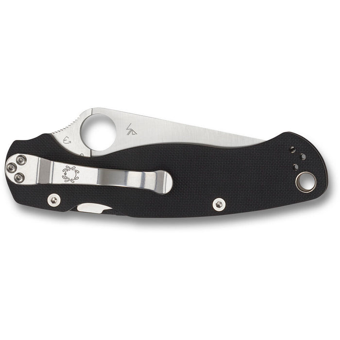 Spyderco Para Military 2 Folding Pocket Knife with 3.45" CPM S45VN Blade, Black