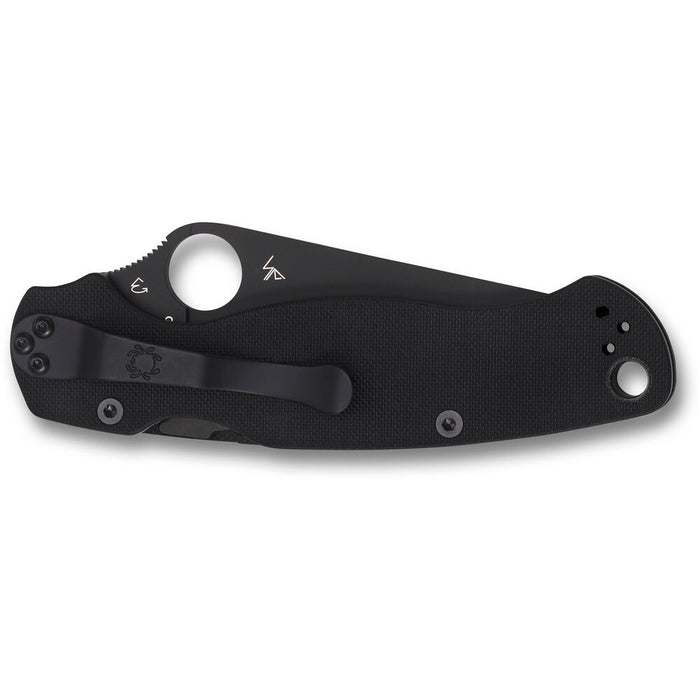 Spyderco Para Military 2 Folding Pocket Knife with 3.42" Black CPM SV45N Steel Blade