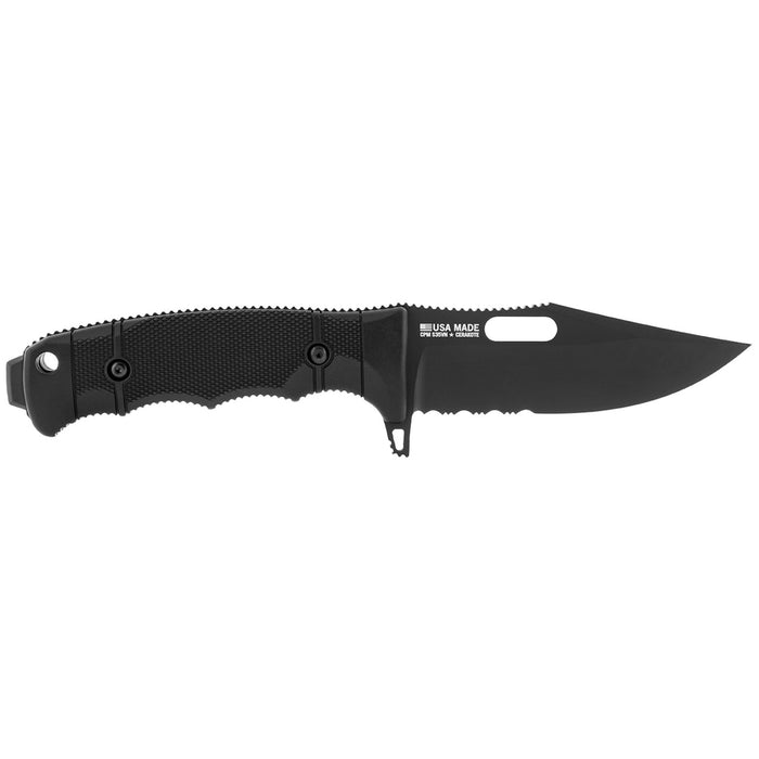 Seal FX Folding Pocket Knife with Partially Serrated Clip Point Blade