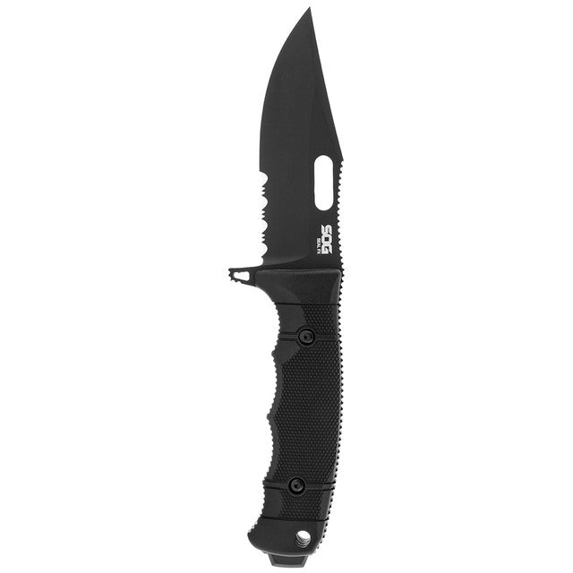 Seal FX Folding Pocket Knife with Partially Serrated Clip Point Blade