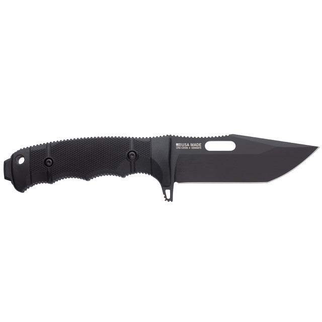 Seal FX Folding Pocket Knife with Partially Serrated Clip Point Blade, Tanto