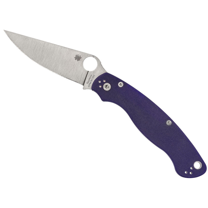 Spyderco Military 2 Folding Pocket Knife with 4" CPM S110V Blade, Dark Blue
