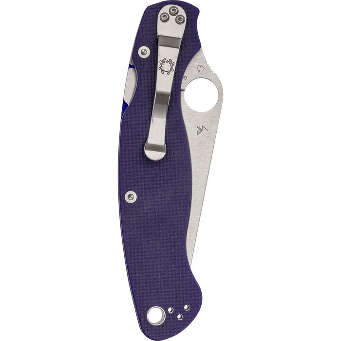 Spyderco Military 2 Folding Pocket Knife with 4" CPM S110V Blade, Dark Blue