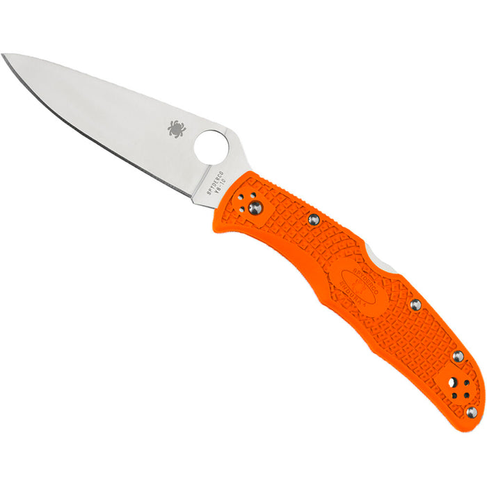 Spyderco Endura 4 Lightweight Folding Knife with 3.80" VG10 Satin Plain Blade