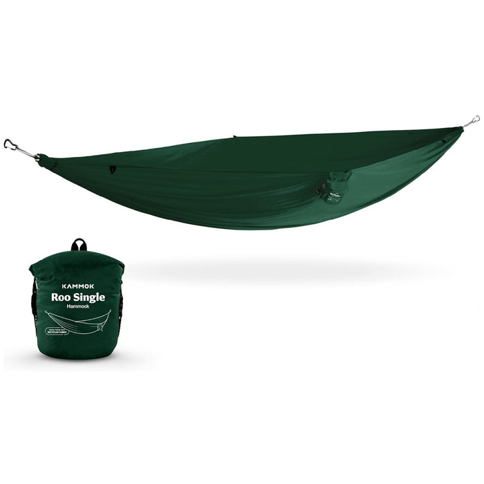 Roo Single Hammock with Stuff Sack | Waterproof Ripstop Nylon and Lightweight