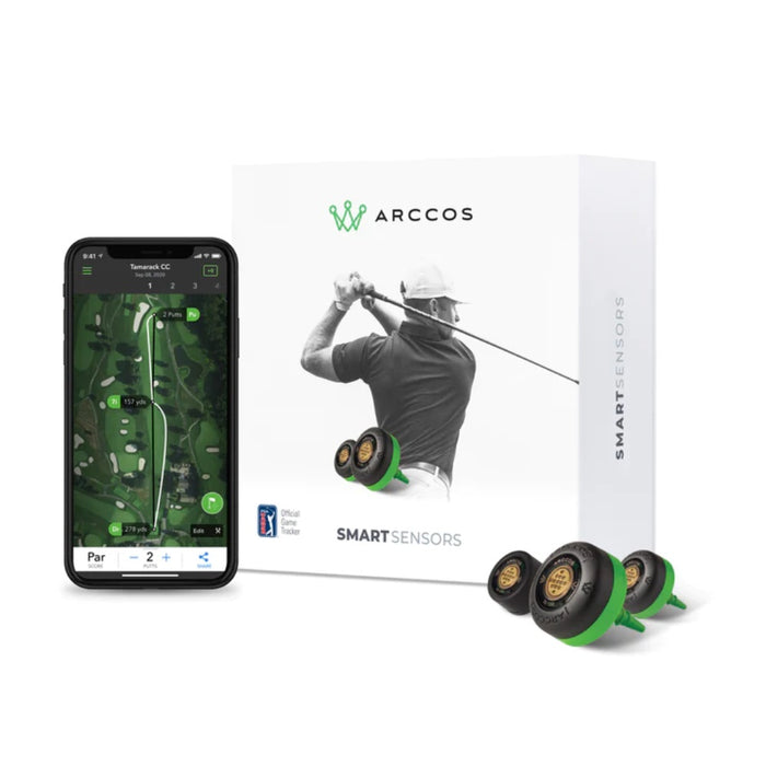 A.I. Powered Golf GPS Smart Sensors with 13 Club & 1 P3 Putter Sensors (Gen 3+)