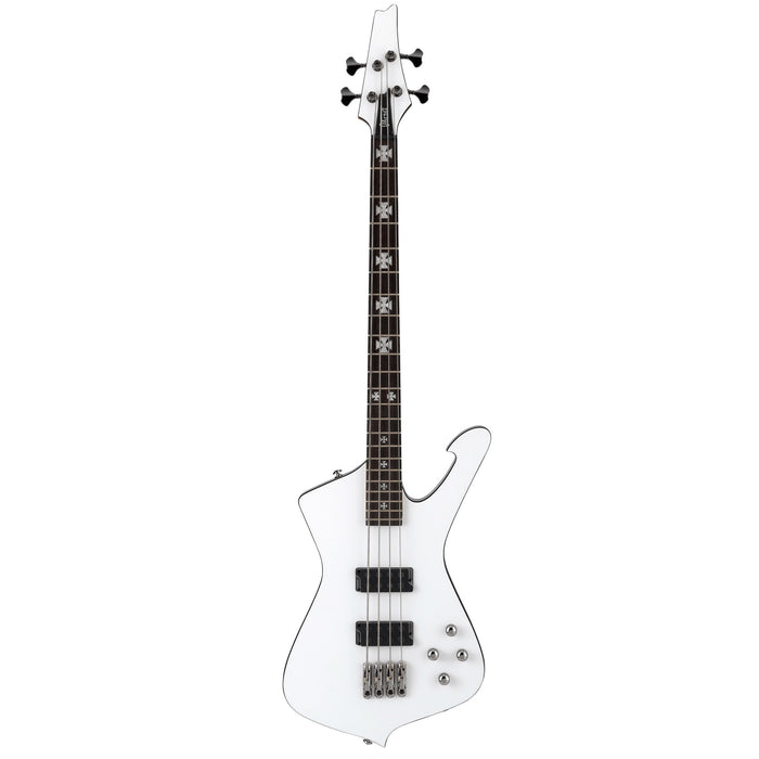 Sharlee D'Angelo Signature SDB3 4-String Bass Guitar, Right-Handed, Pearl White