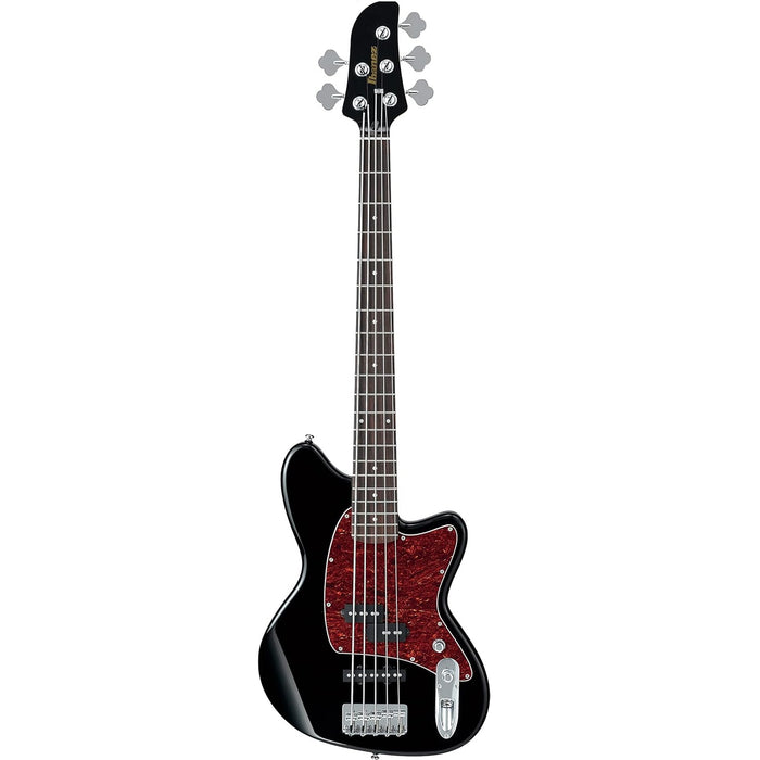 Talman Bass Standard TMB105 5-String Solidbody Electric Bass, Right, Black