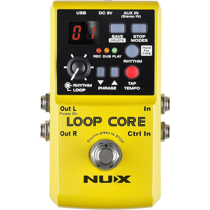 NUX Loop Core Guitar Effect Pedal Looper with 6 Hours Recording Time