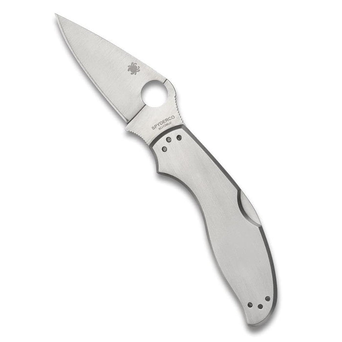 Spyderco Uptern Non-Locking Folding Pocket Knife with 8Cr13MoV Stainless Steel Blade