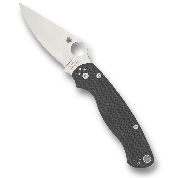 Spyderco Para Military 2 Maxamet Folding Pocket Knife with 3.45" PlainEdge Blade