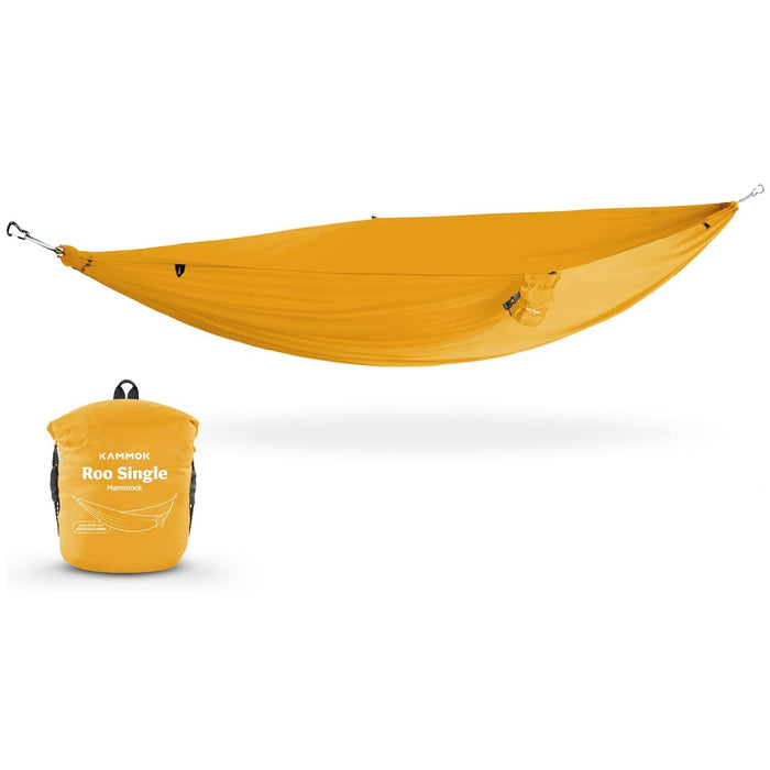 Roo Single Hammock with Stuff Sack | Waterproof Ripstop Nylon and Lightweight