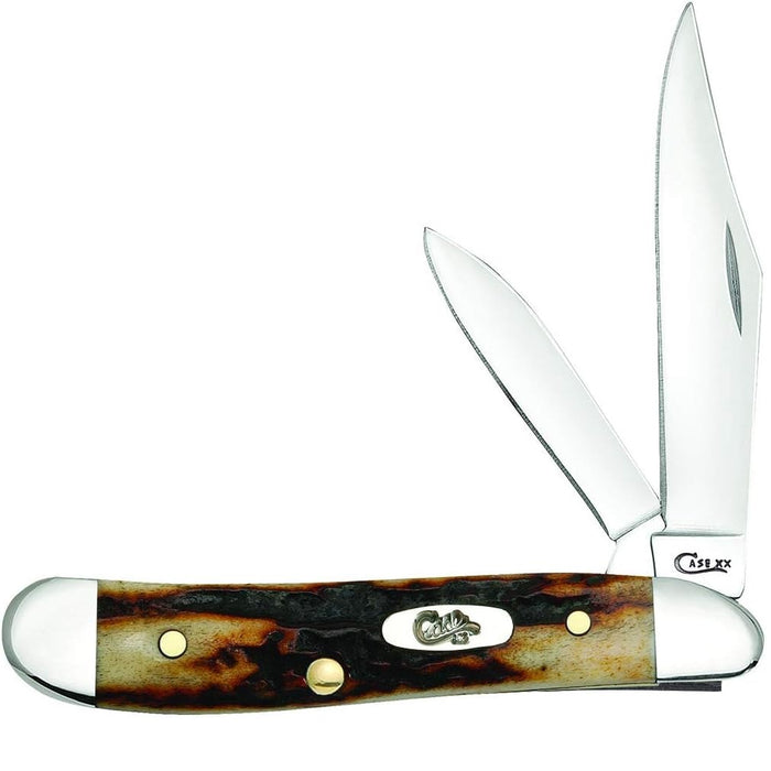 Rag Stag Peanut Folding Pocket Knife with Tru-Sharp Stainless Steel Blades