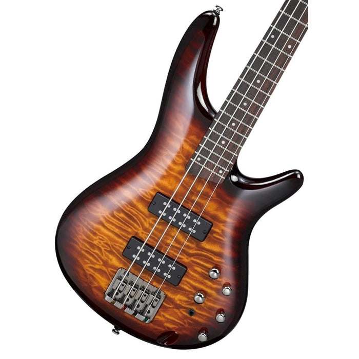 SR Standard SR400EQM 4-String Solidbody Bass Guitar, Right, Dragon Eye Burst