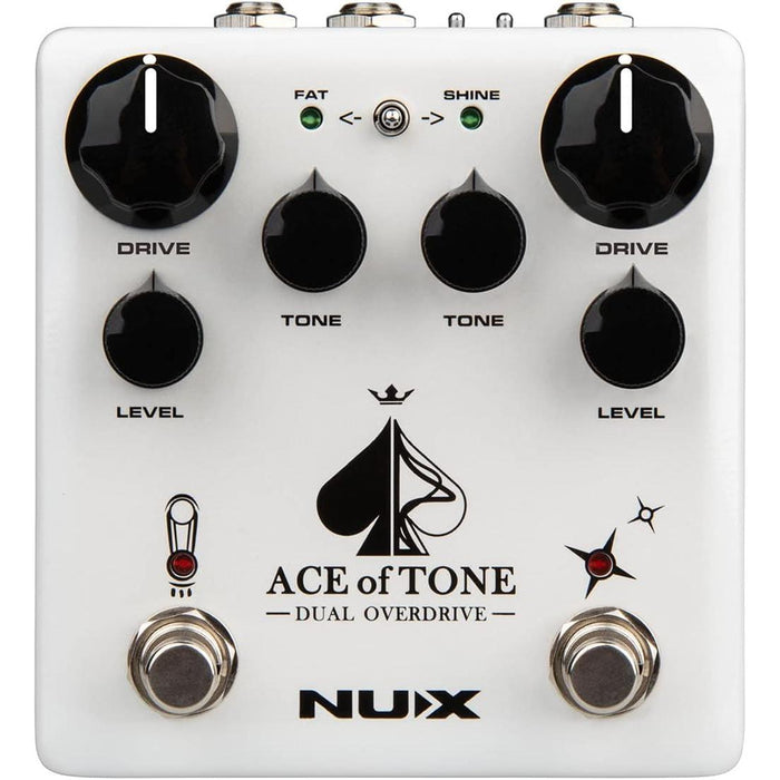 NDO-5 Ace of Tone Dual Overdrive Effect Pedal with Tubeman MKII & Morning Star