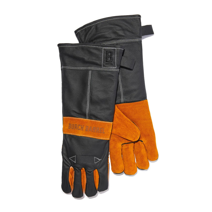 Stockman's Leather Gloves with Extra Long Thick Cuffs | Great for Grilling