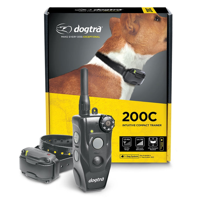 200C 1/2 Mile One-Handed Remote Training E-Collar with 100 Correction Levels