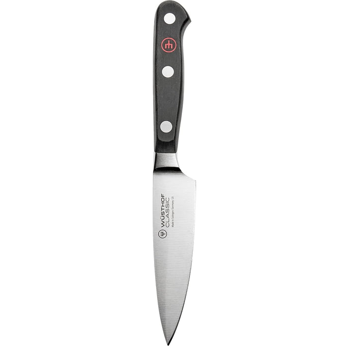 Classic 4" Extra Wide Stainless Steel Paring Knife, Black