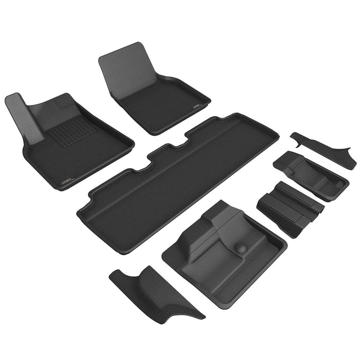 KAGU Custom Fit All-Weather Floor Liner for 2021-2023 7-Seat TESLA MODEL Y