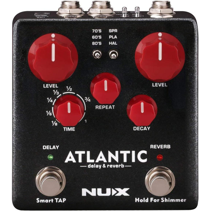 NDR-5 Atlantic Multi-Delay and Reverb Guitar Effect Pedal with Inside Routing