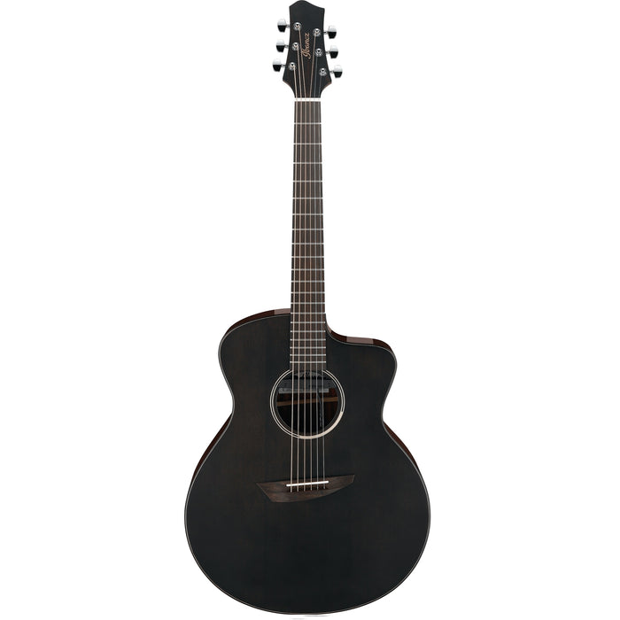 JGM5 6-String Acoustic Electric Guitar, Right, Black Satin with Natural Gloss