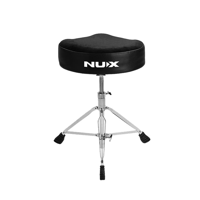 NDT-03 Motorcycle-Style Drum Throne with Adjustable Height and Comfort Padding