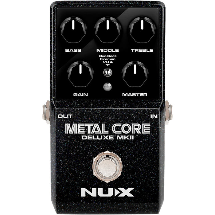 Metal Core Deluxe MKII Hi-Gain Distortion Effect Pedal for Guitars and Basses